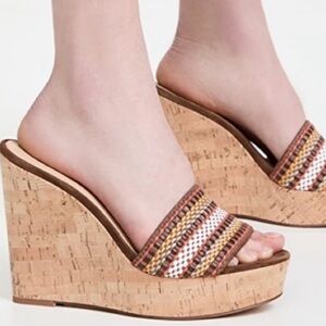 Veronica Beard Woven Wedges